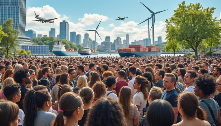 explorez comment la mondialisation des flux est remise en question dans le cadre du grand débat sur la décroissance, analysant ses impacts économiques, sociaux et environnementaux.